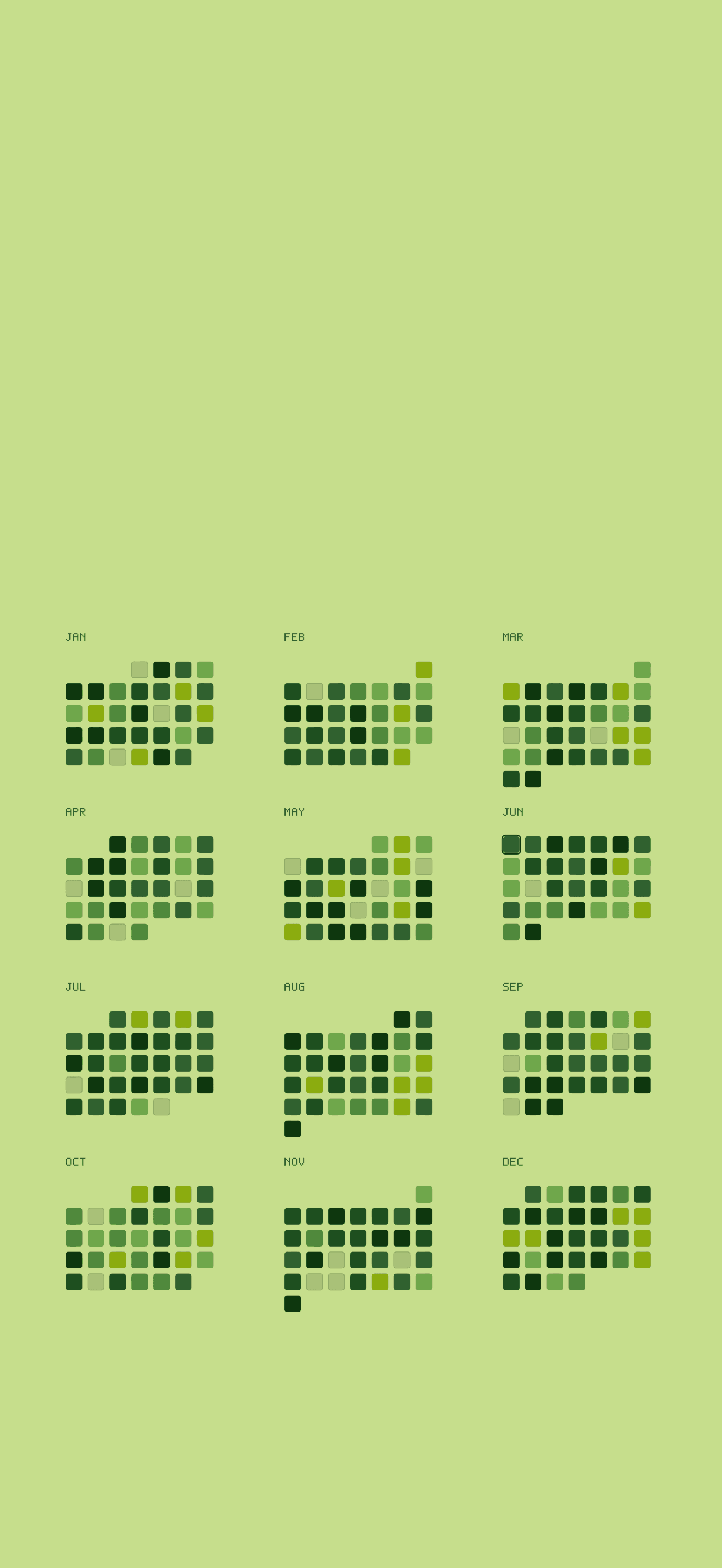 Game Boy wallpaper theme exported from Year Mood Calendar